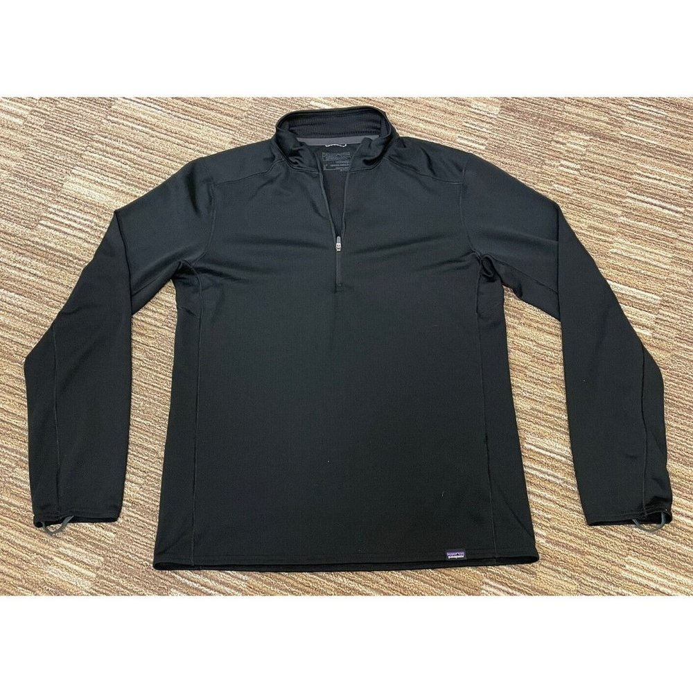 Patagonia Black Capilene Midweight Baselayer Men’s Shirt S Small Long Sleeve Top